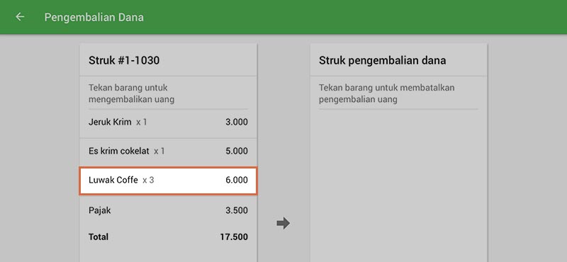 Bagaimana Cara Melakukan Pengembalian Dana pada Sistem Kasir Loyverse