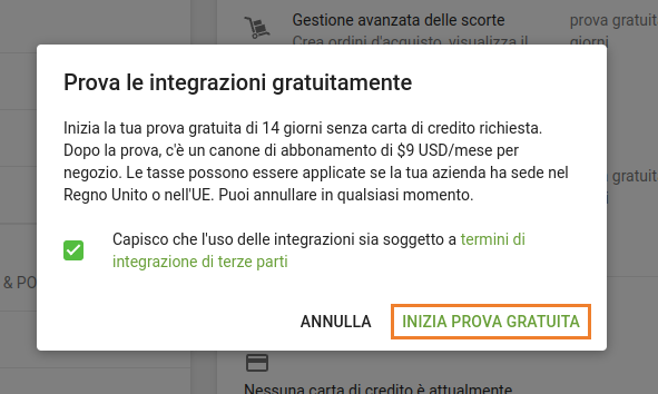prova delle Integrazioni