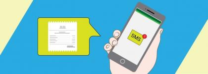 send receipts to customers via SMS from GS PoS
