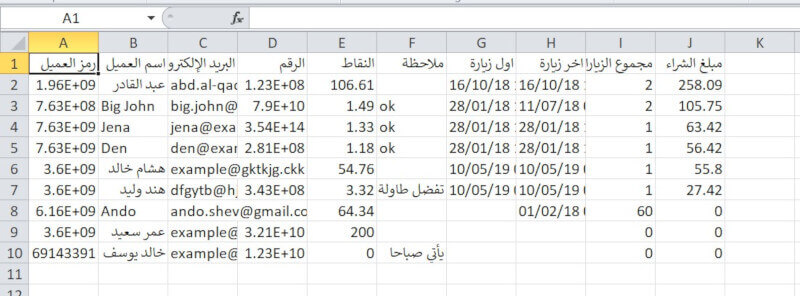 ملف إكسل