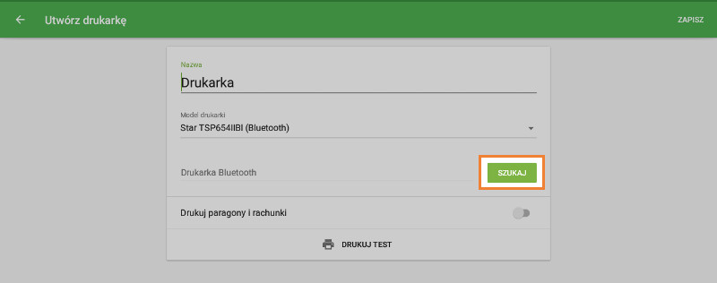 przycisku "Szukaj"