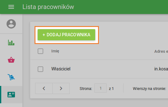przycisk „DODAJ PRACOWNIKA”