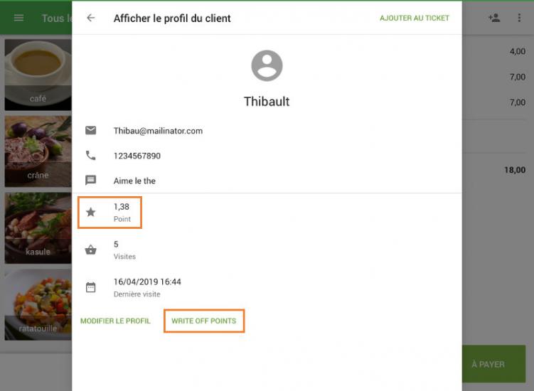 le profil du client
