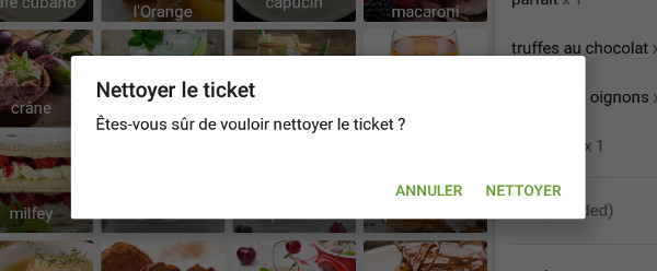Nettoyer le ticket