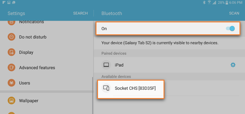Bluetooth Device search