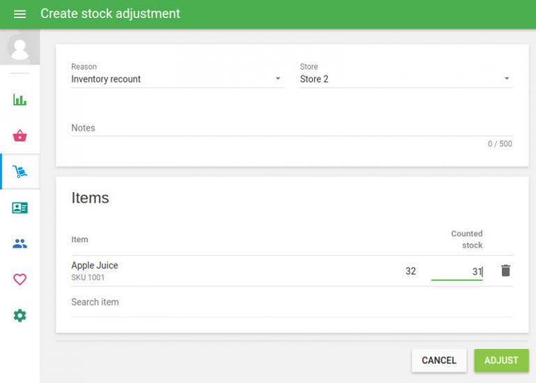 Stock compté