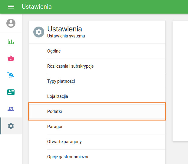 sekcja „Podatki”