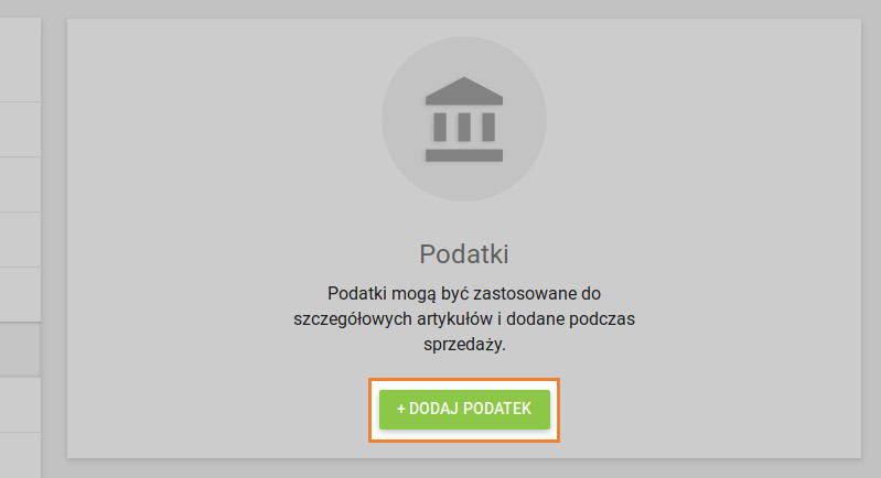 przycisk „DODAJ PODATEK”