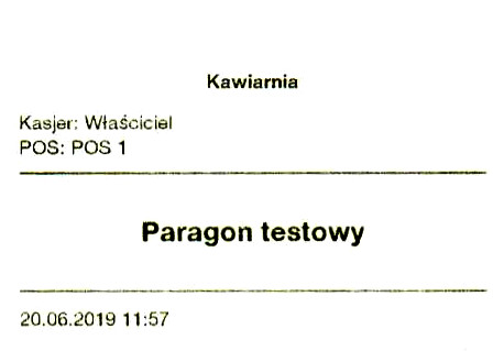 paragon testowy