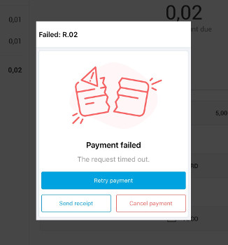 an error message