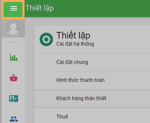 backoffice menu