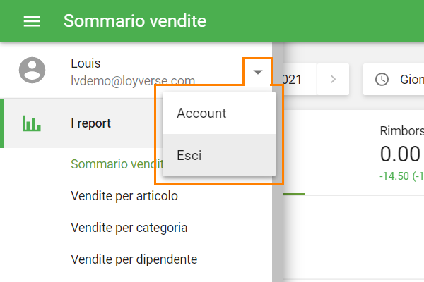 Clic su Esci