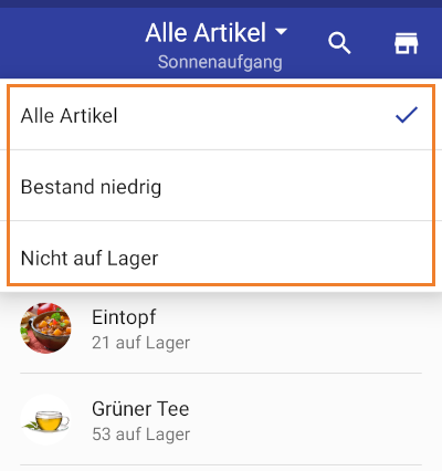 Filter verwenden