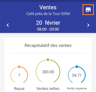 l'icône Commerce