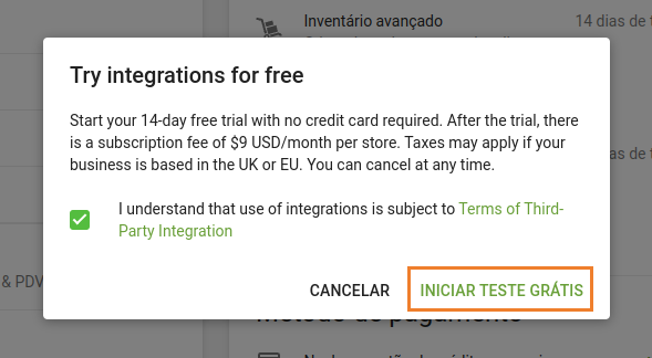 teste de Integrações