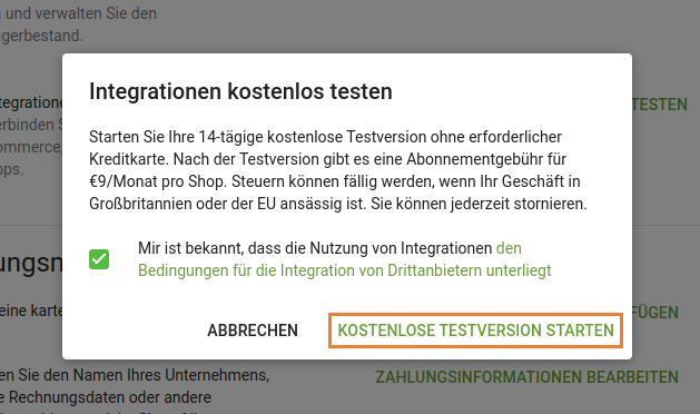 Integrationen Testphase