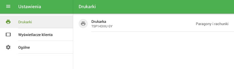 drukarka na liście
