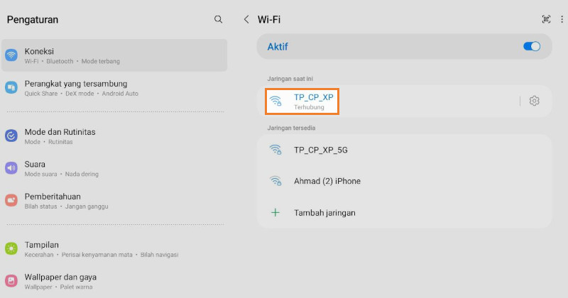 Koneksi wifi