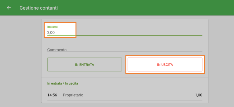 'In uscita'