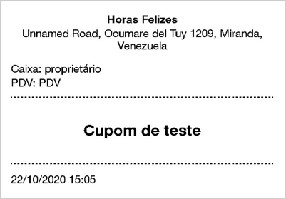 um cupom teste
