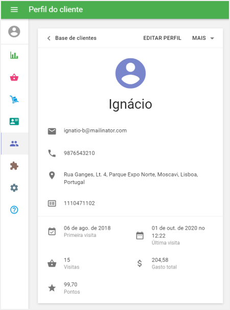 perfil do cliente