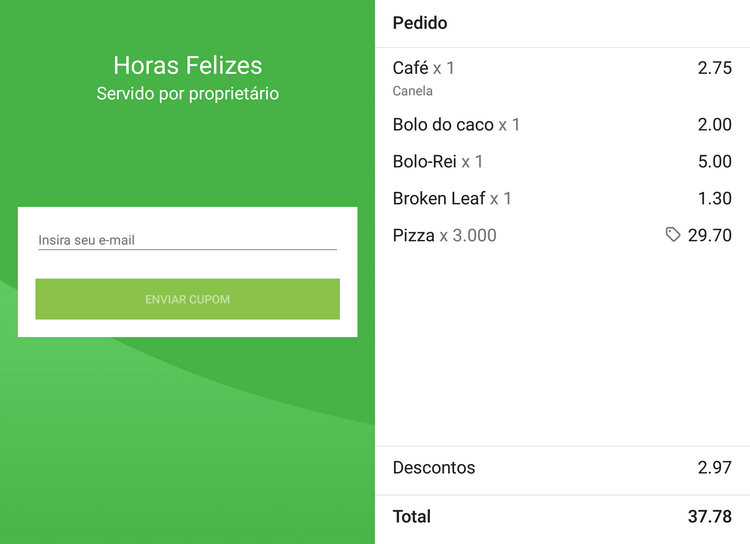 Lista de itens