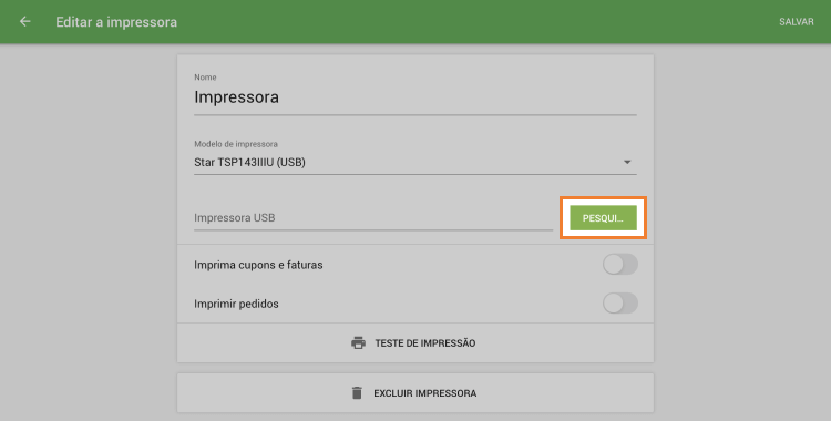 Botão 'Pesquisar'
