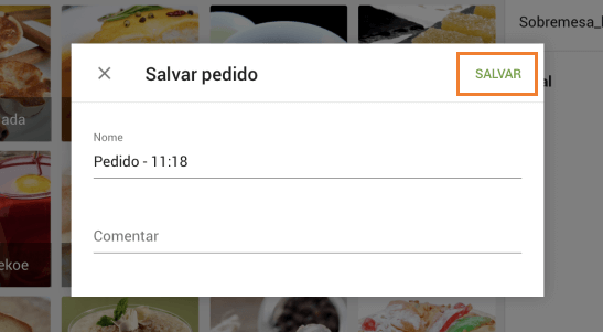 botão 'Salvar'