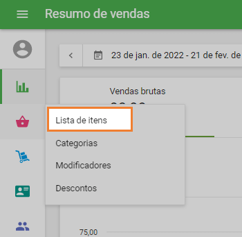 Lista de Itens