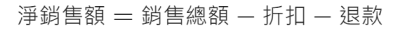 淨銷售額