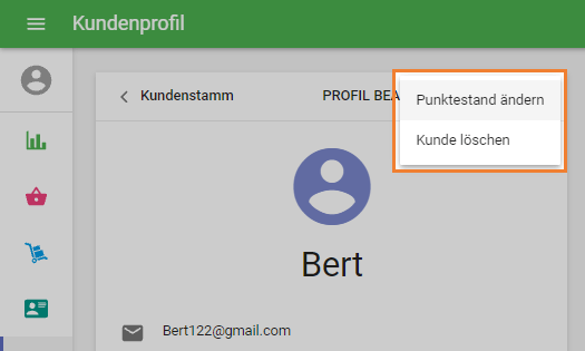 Menü 'Mehr'