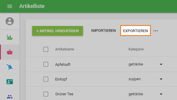 Exportieren