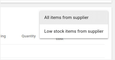 autofill options