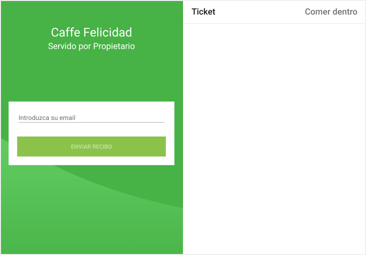 un ticket en blanco