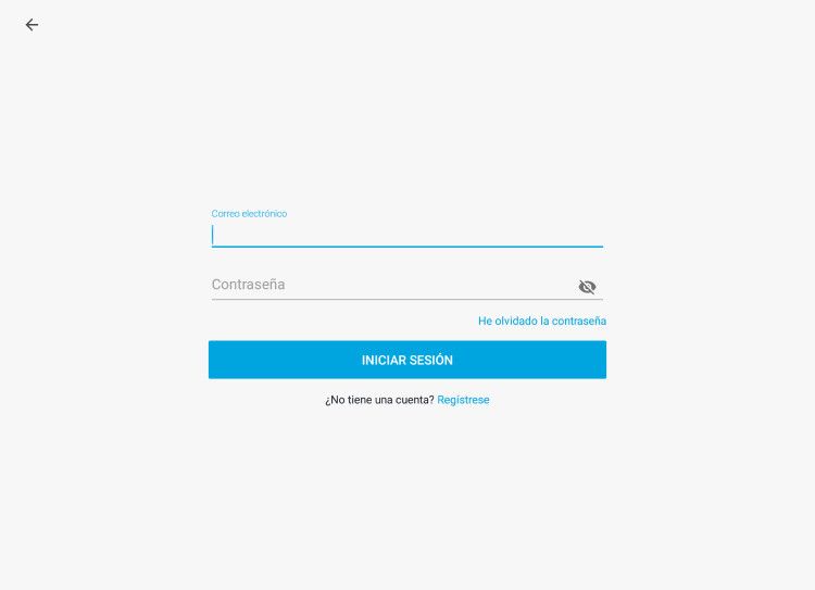 dirección de correo electrónico y contraseña