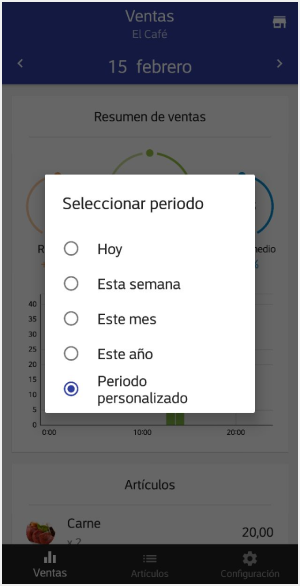 Seleccionar periodo