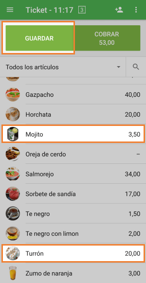 añada un artículo