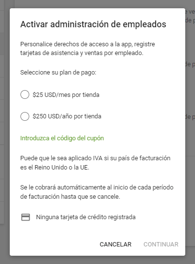 clic en el botón 'Activar'