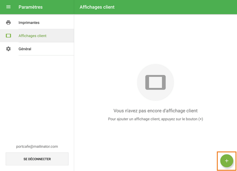 Bouton '+'