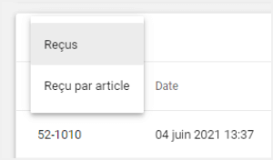 type d'exportation