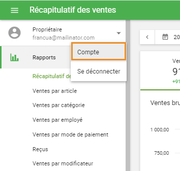 bouton 'compte'