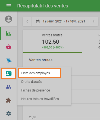 Liste des employés