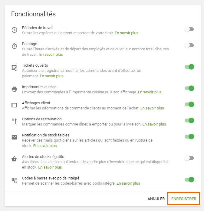 Fonctionnalitès