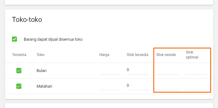 Formulir Barang