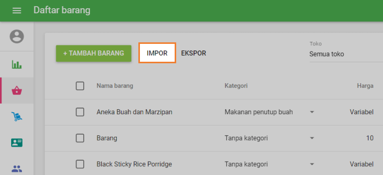 tombol 'Impor'
