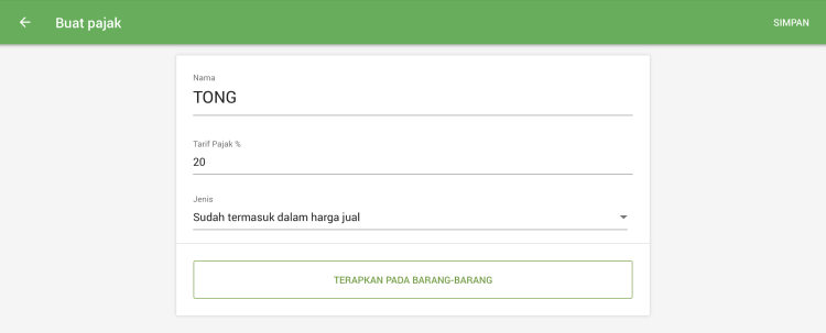 Pengaturan pajak