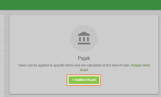 tombol 'Tambah Pajak'