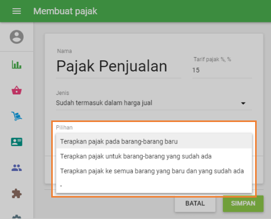 barang yang dikenakan pajak ini