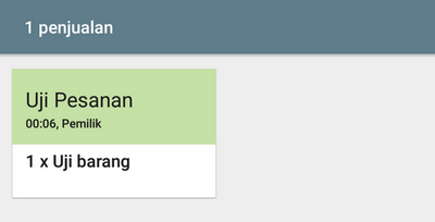 pesanan tes