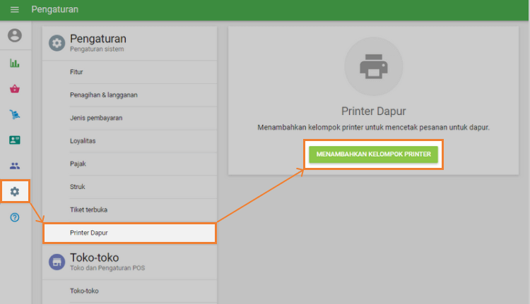 buat grup printer